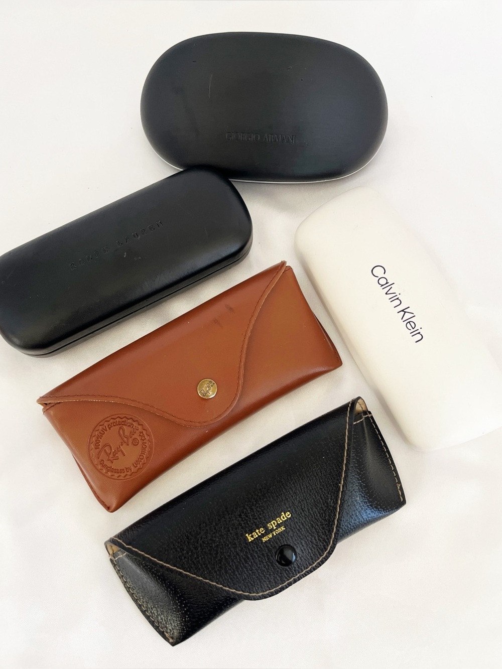5 Sunglasses Glasses Cases RayBan Armani Calvin Klein Kate Spade Ralph Lauren